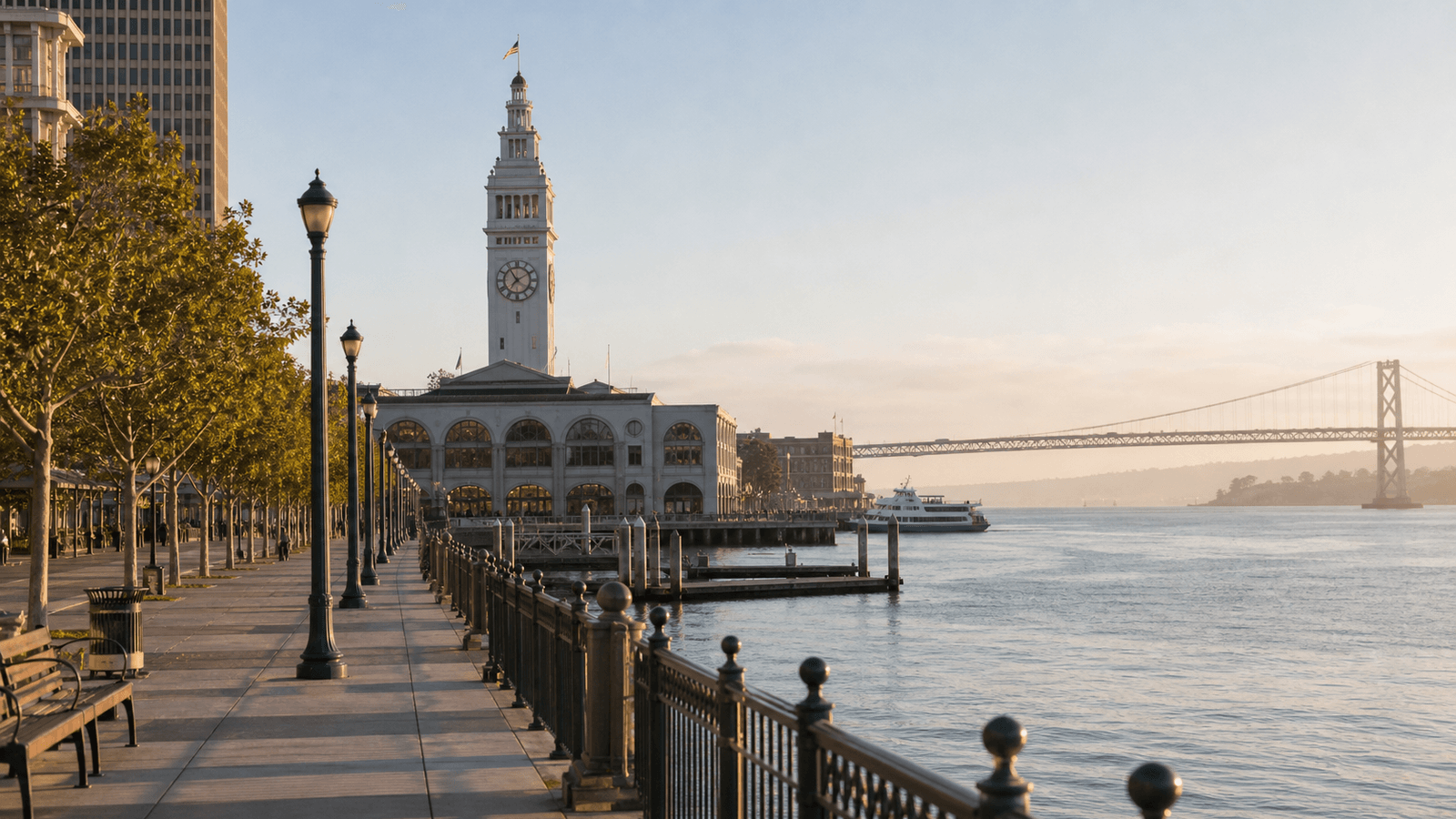 Ferry Building and Embarcadero