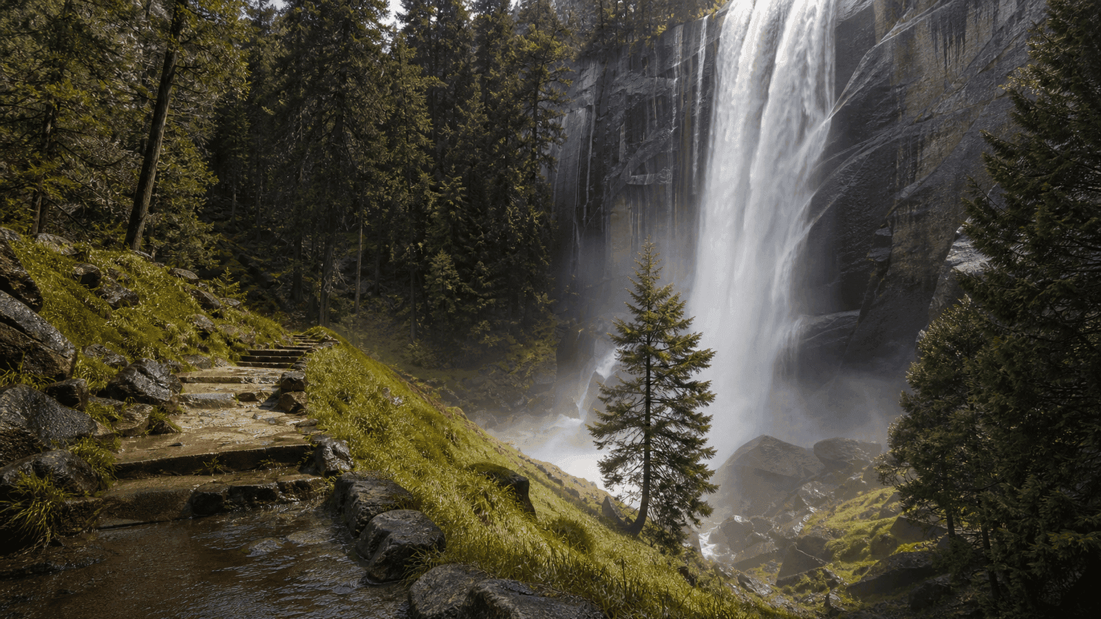 Mist Trail zu Vernal Fall