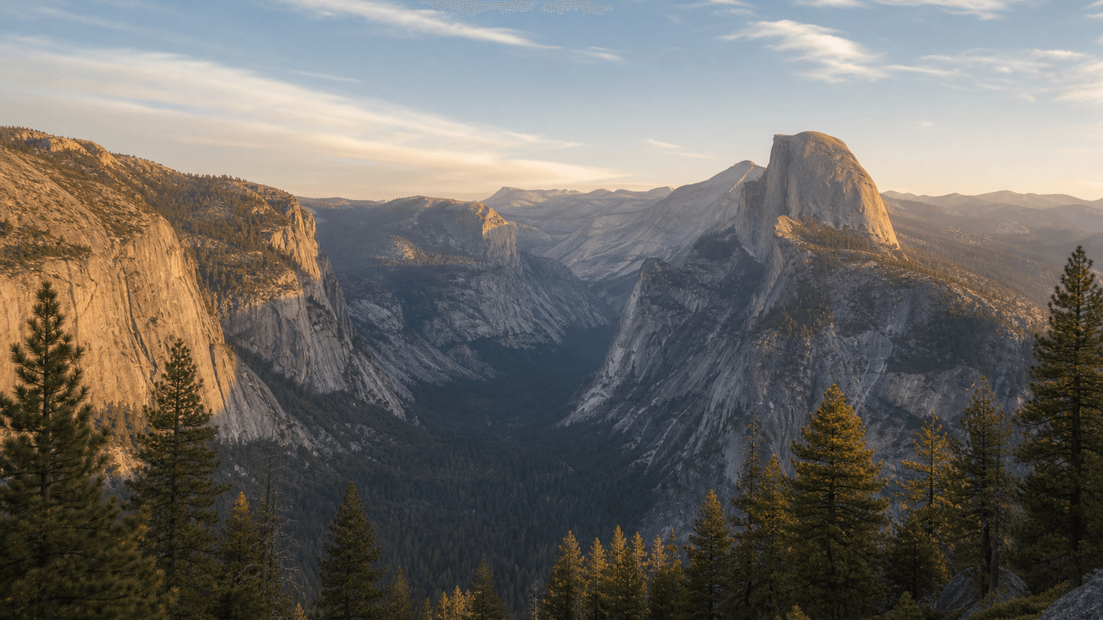 Tunnel View und Glacier Point