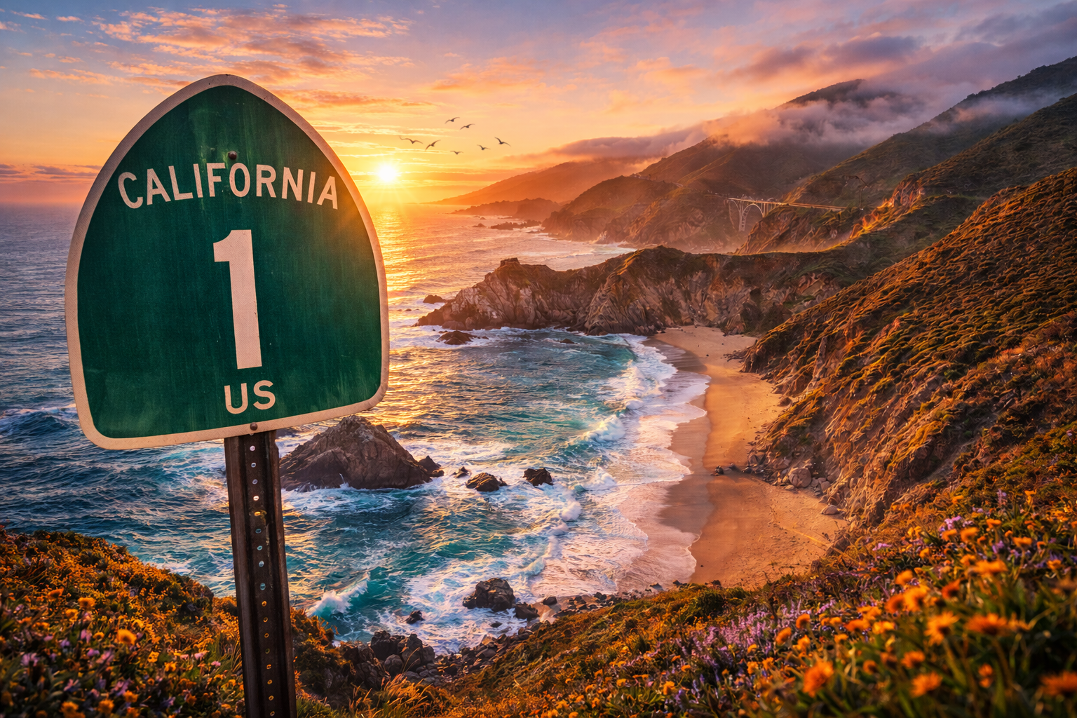 Highway 1 & Big Sur — Scenic Drive Plan