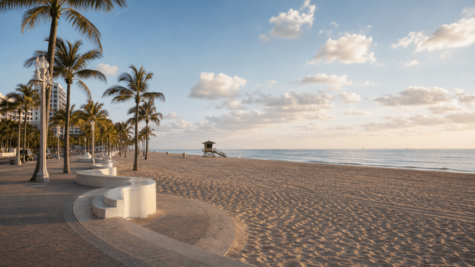 Fort Lauderdale Beach am Morgen
