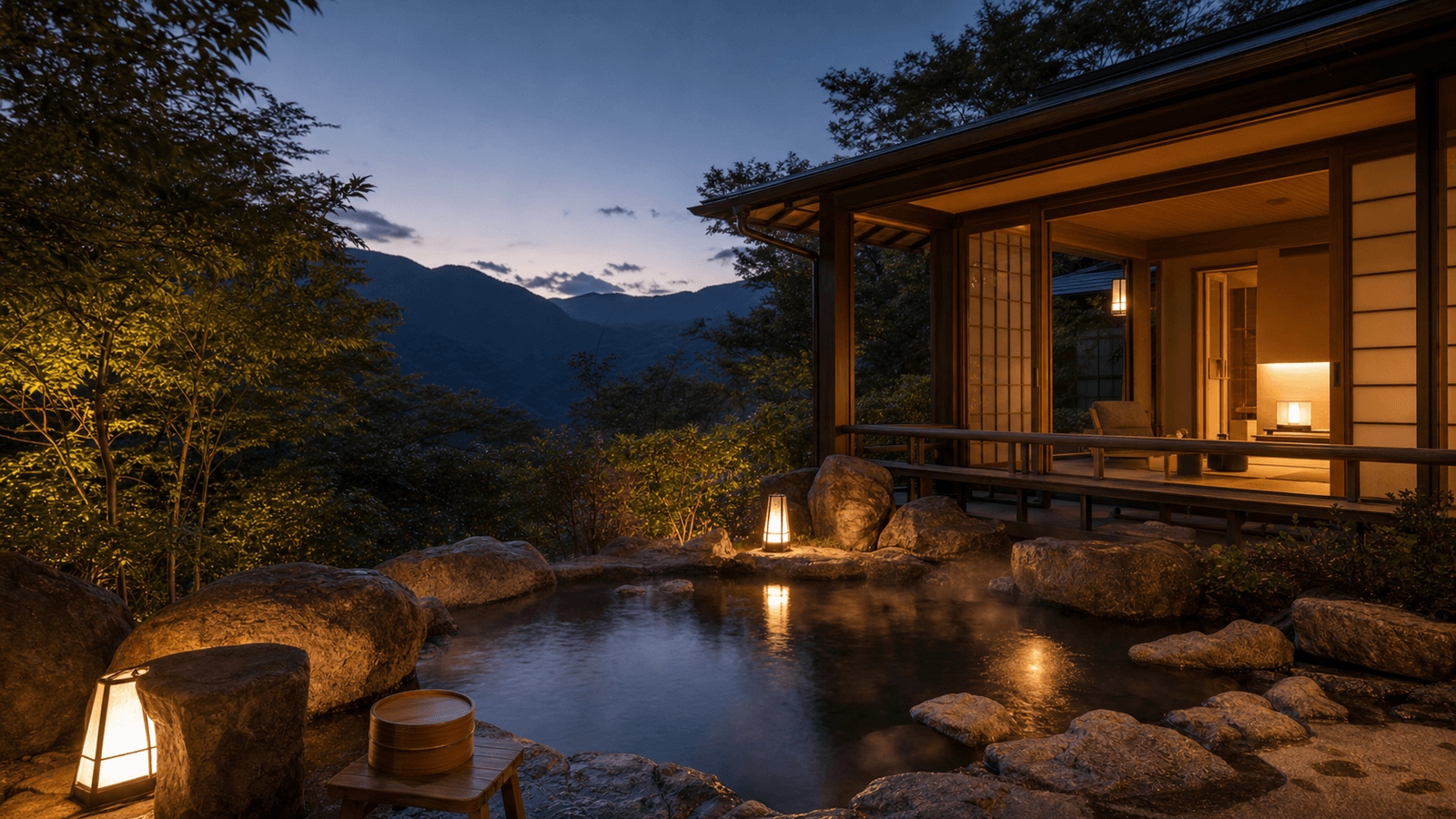 Onsen-Ryokan-Abend