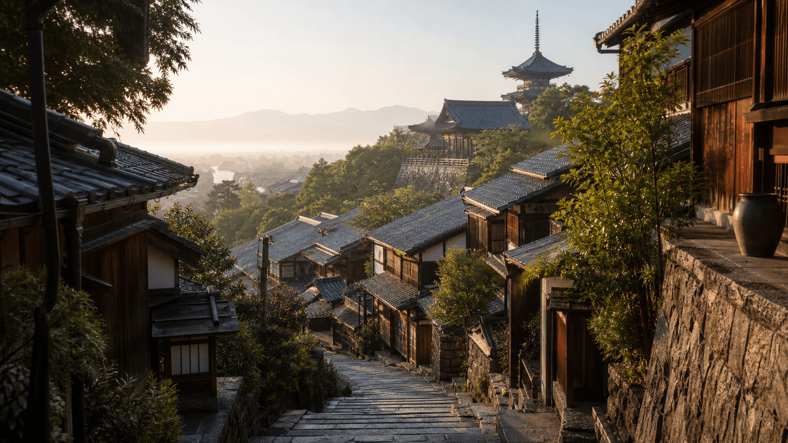 Higashiyama und Kiyomizu früh