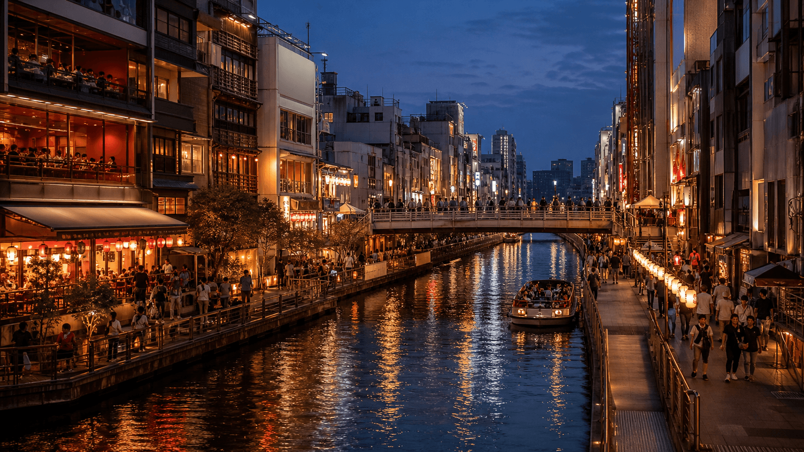 Dotonbori und Namba am Abend
