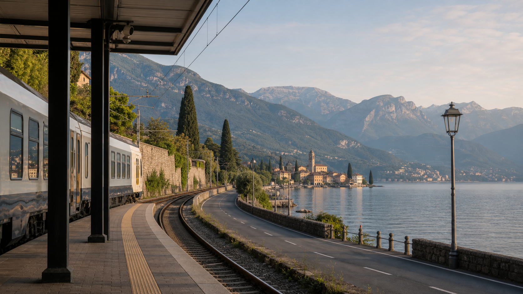 Train vs Car in Northern Italy