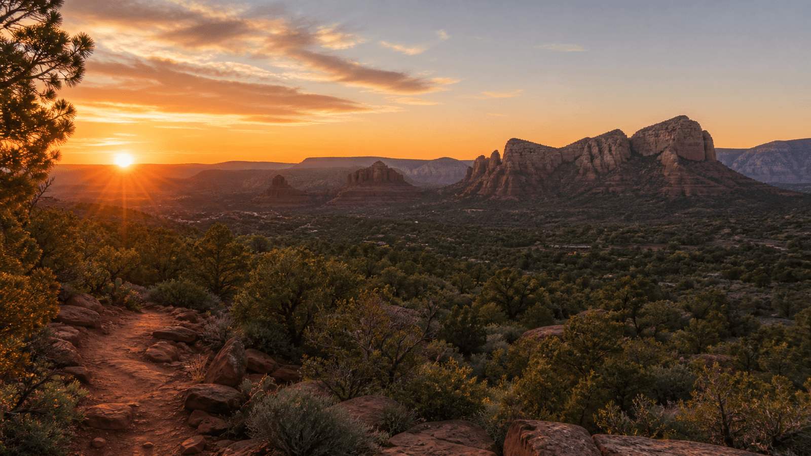 Airport Mesa or Doe Mountain Sunset