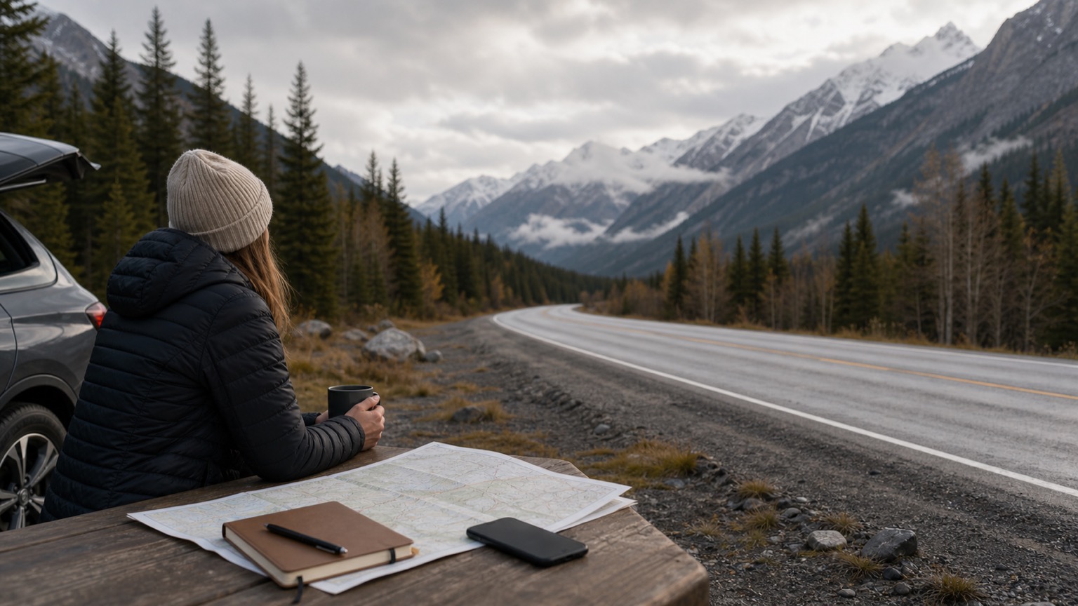 DriveBC vor Rogers Pass