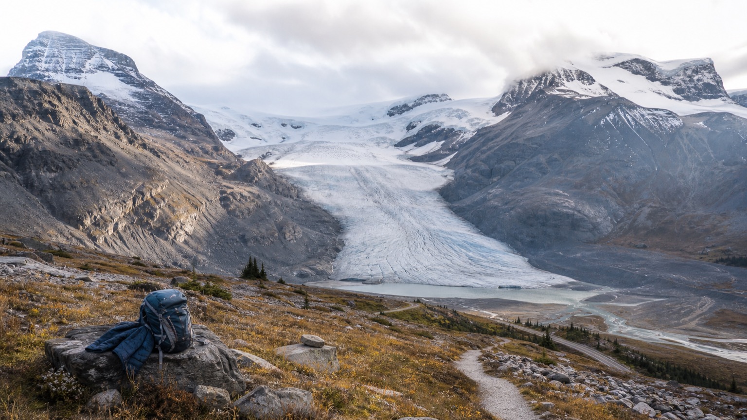 Columbia Icefield and Parker Ridge