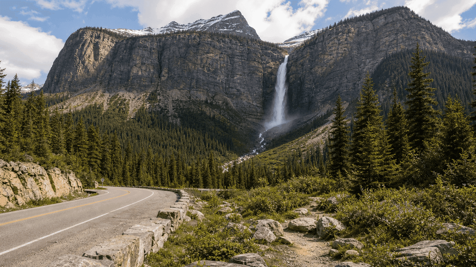 Takakkaw Falls seasonal access